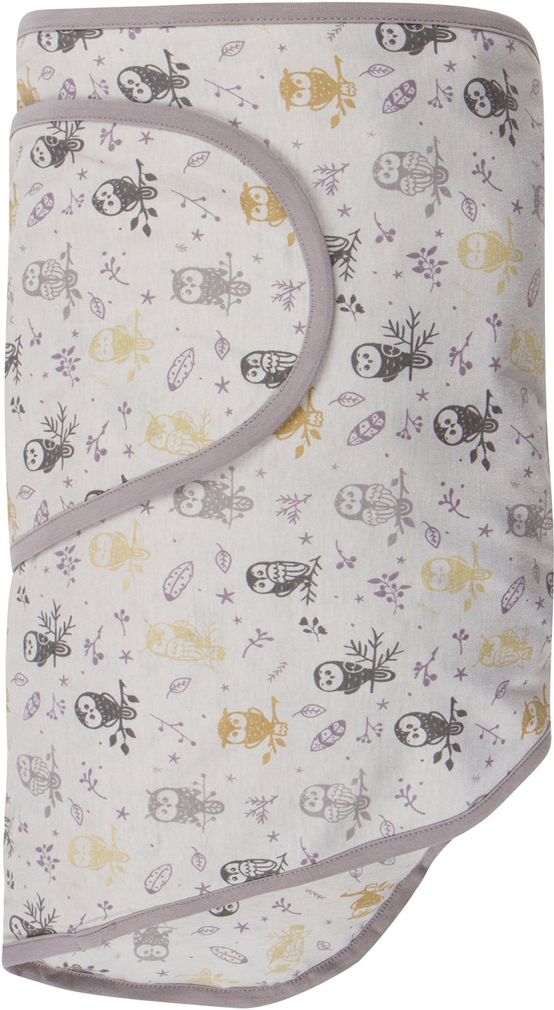 Miracle Blanket بطانية السواحل المعجزة - ساعد مولودك الجديد على النوم لفترة أطول - كيس نوم ناعم وآمن للرضع - بطانية سواحل سهلة الاستخدام لطفل هادئ (بوم في الغابة) - Image 4